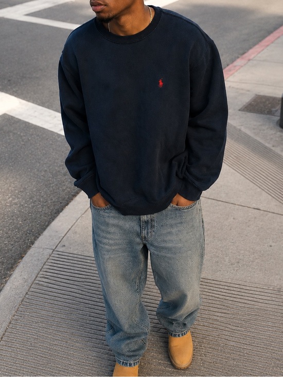 Ralph Lauren Other - Vintage Polo Ralph Lauren Crewneck Sweatshirt Black Red Pony Logo Mens L